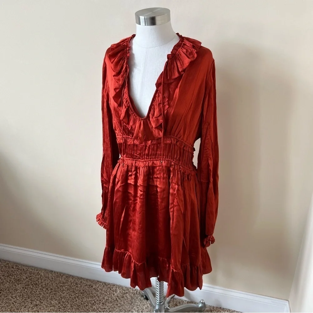 Ulla Johnson Callista silk ruffle dress 17493